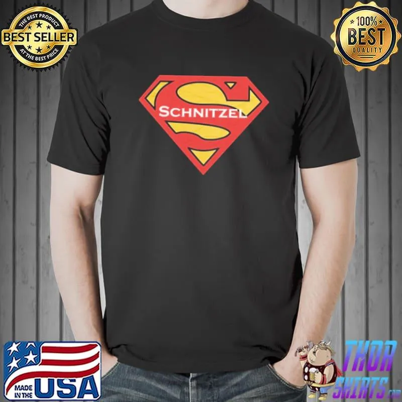 Top Superman Schnitzel Shirt Unisex