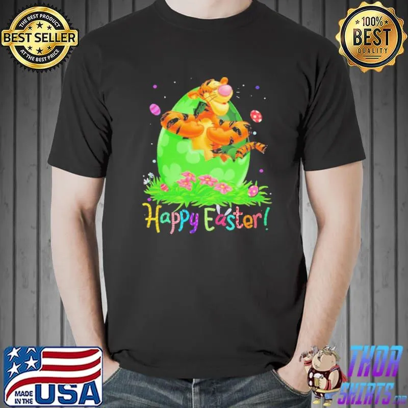 Top Tigger Easter Egg Happy Easter Shirt Unisex