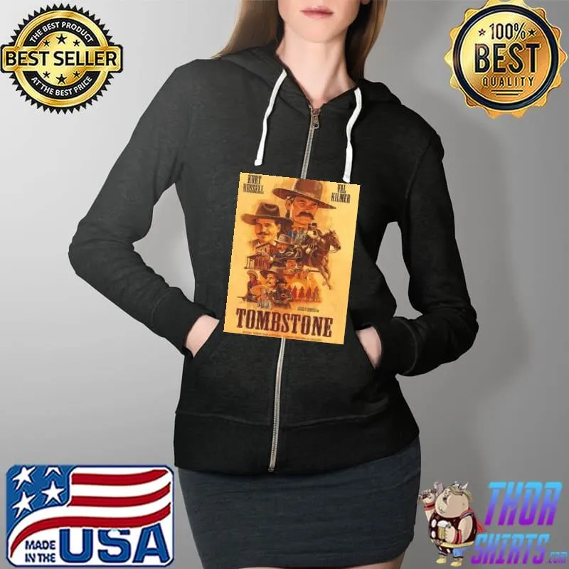 Top Tombstone movie poster design Shirt Full Zip Hooded