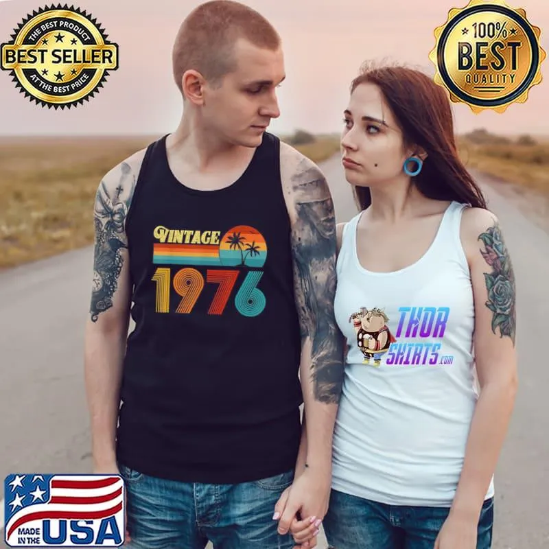 Top Vintage 1976 für Herren und Damen, 45 Geburtstag, Geschenk 45 Jahre Shirt Tank Top