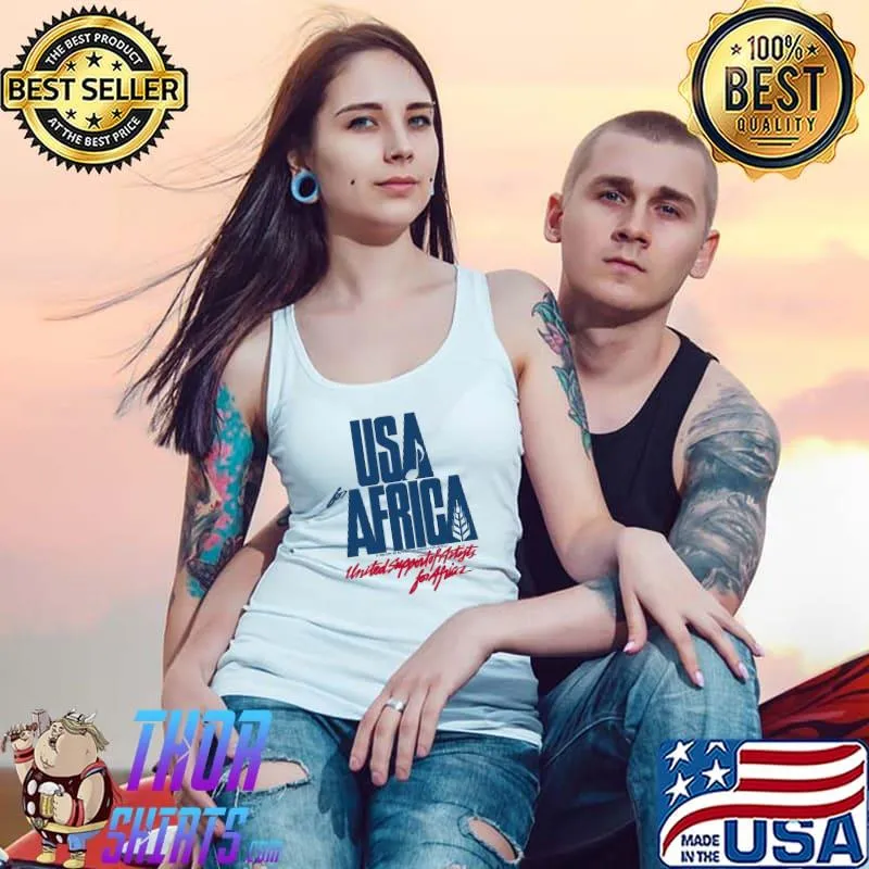 USA For Africa Jumper United Support For Africa Shirt Tank Top