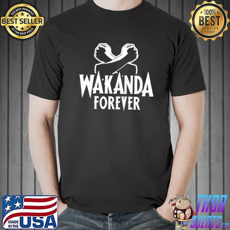 Wakanda Forever Crossed Arms The Black Panther Shirt Unisex