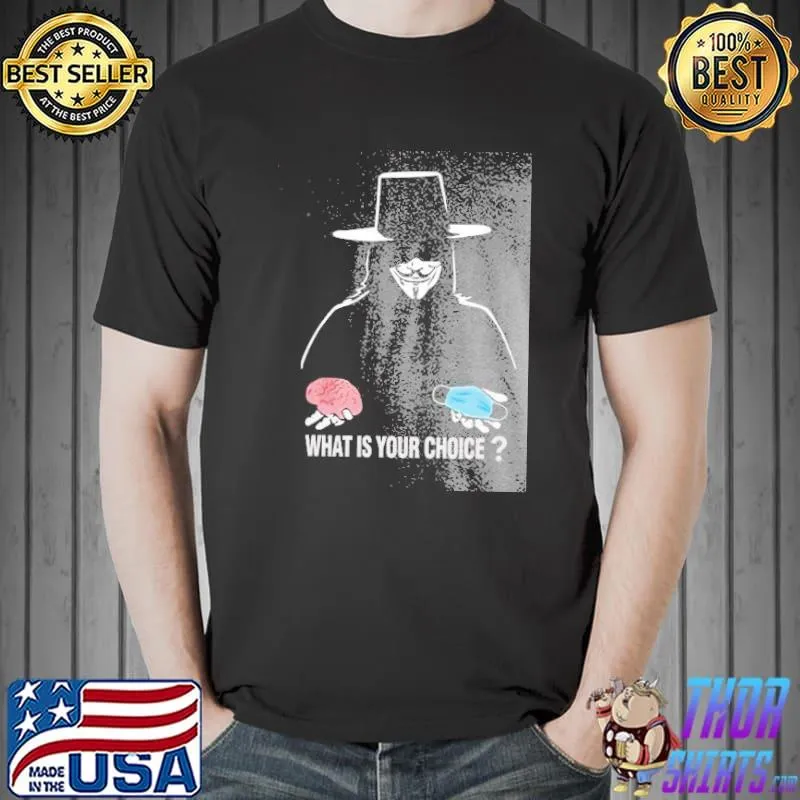 What Is Your Choice Brain Mask Shirt Unisex