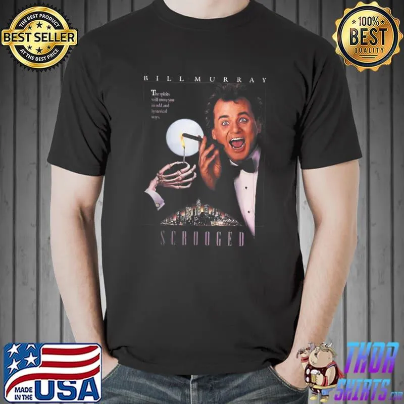 A Christmas Carol Scrooged Ghosts On Christmas Funny Design T-Shirt Unisex