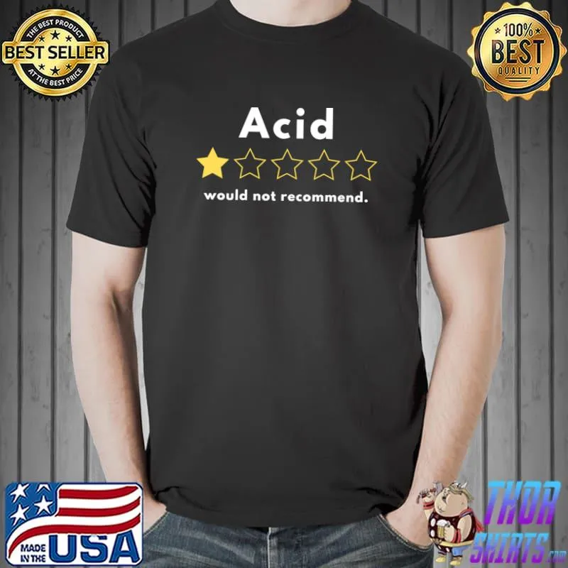 Acid - one star out of five. Would not recommend T-Shirt