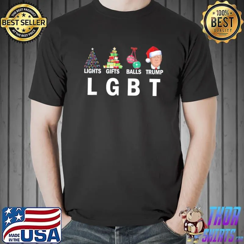 All I Want For Christmas Trump LGBT Funny Trump Christmas Funny TShirt Unisex