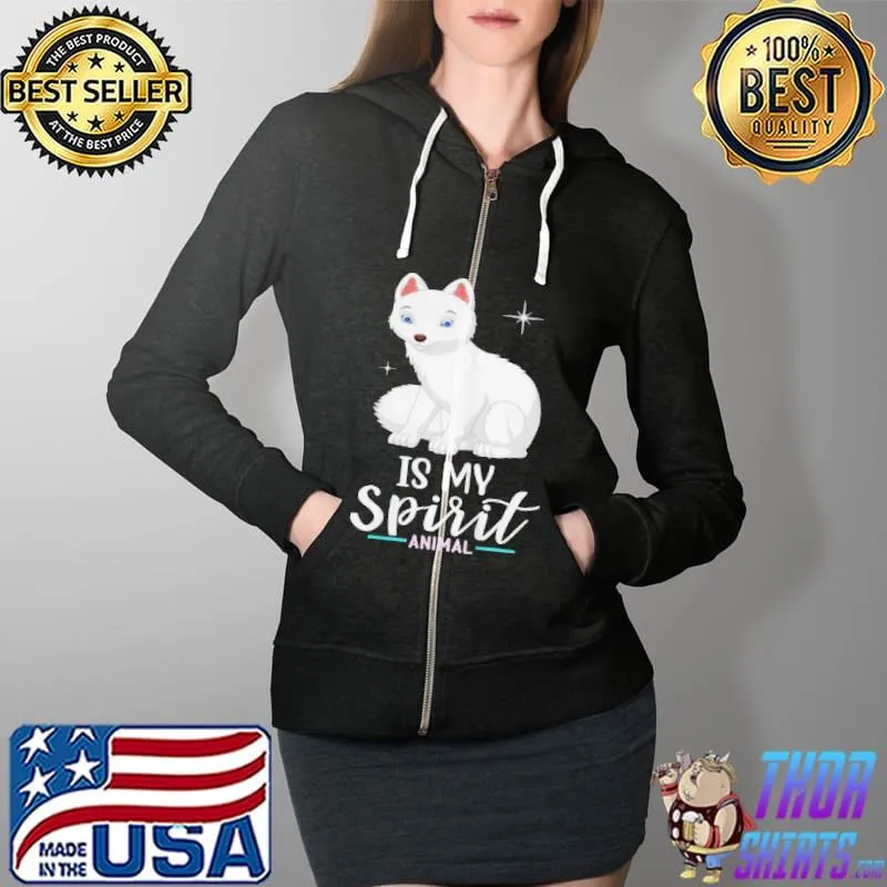 Arctic foxes is my spirit animal I children girl fox Full Zip Hooded