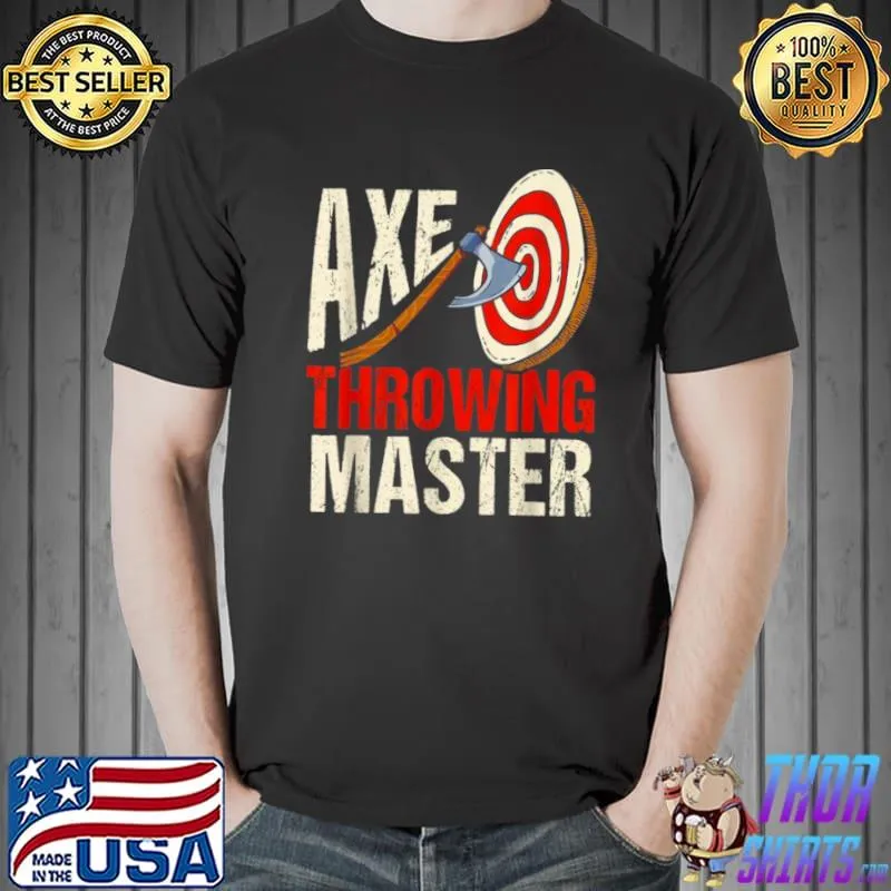Awesome Axe Throwing Master Hatchet Thrower Target Shirt Unisex