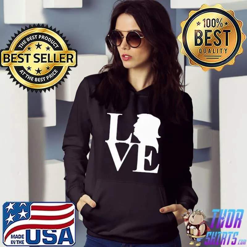 Awesome Beautiful love Donald Trump Hoodie