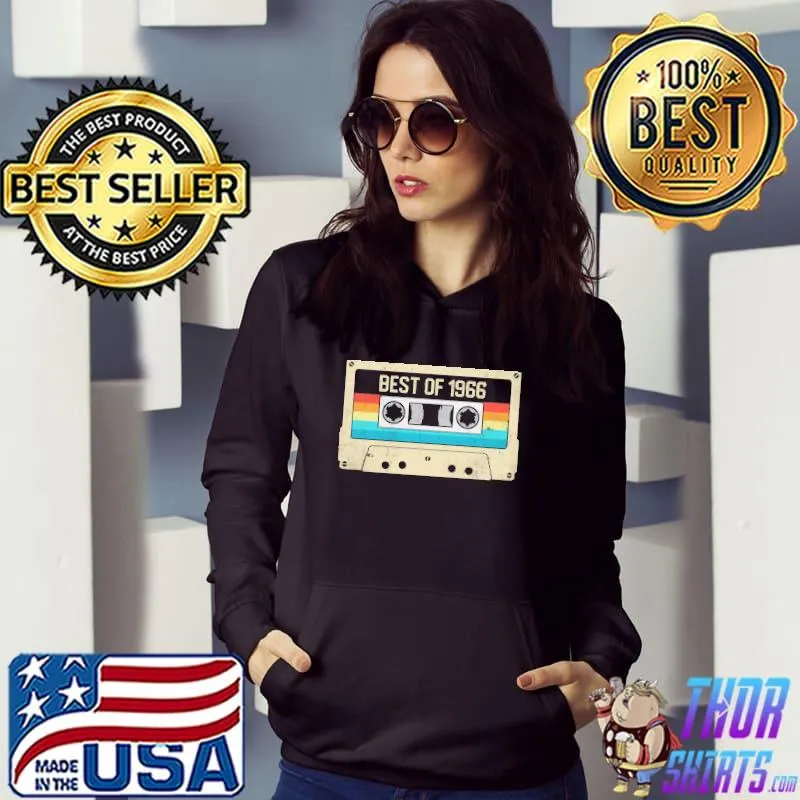 Awesome Best Of 1966 54Th Birthday Gift 54 Years Old Retro T-Shirt Hoodie