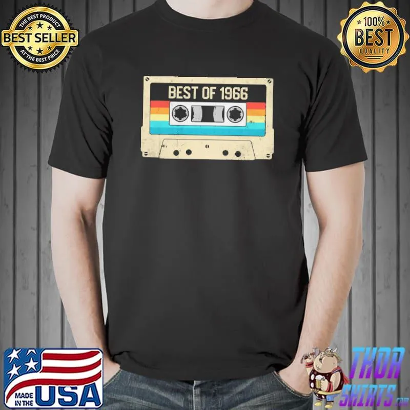 Awesome Best Of 1966 54Th Birthday Gift 54 Years Old Retro T-Shirt