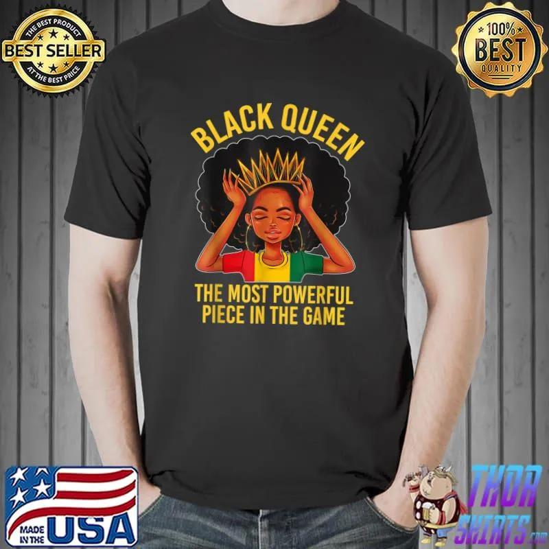 Awesome Black History Black Queen African American Women Girls Kids T-Shirt Unisex