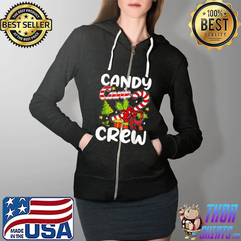 Awesome Candy Cane Cutie Funny Christmas Boys Girls Kids Xmas Pajama T- Full Zip Hooded