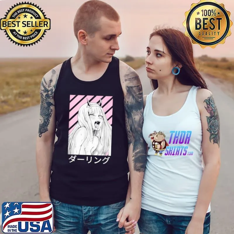 Awesome Darling Anime Waifu Manga Japanese for Men Women T Shirt Tank Top