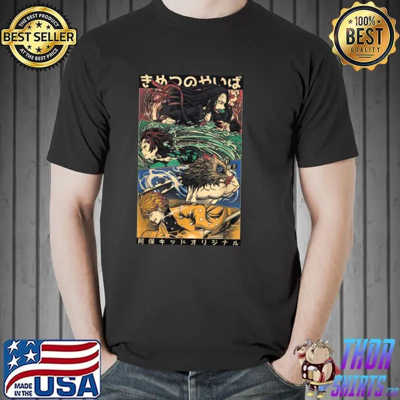 Awesome Demons Slayers Anime Graphic Art Shirt Unisex