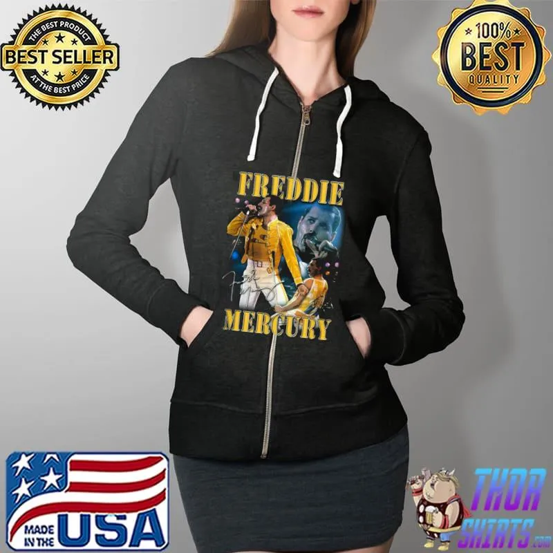 Awesome Freddie Mercury Homage Shirt Full Zip Hooded