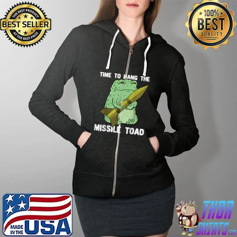 Awesome Funny Christmas Pun Festive Mistletoe Frog Toad Distressed T-Shirt Full Zip Hooded
