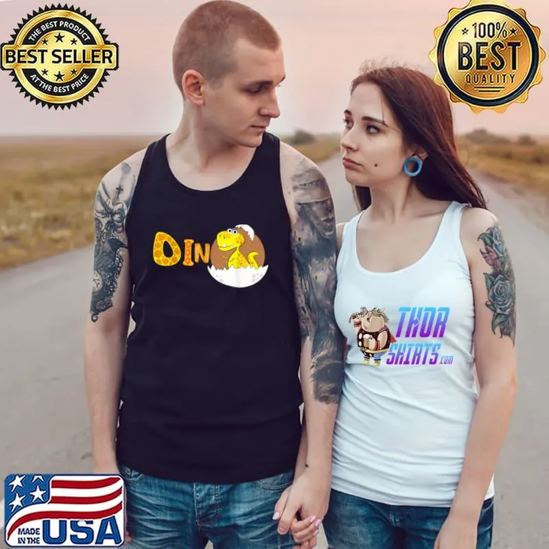 Awesome Funny Dinosaur Hatched From Egg T-Shirt Tank Top