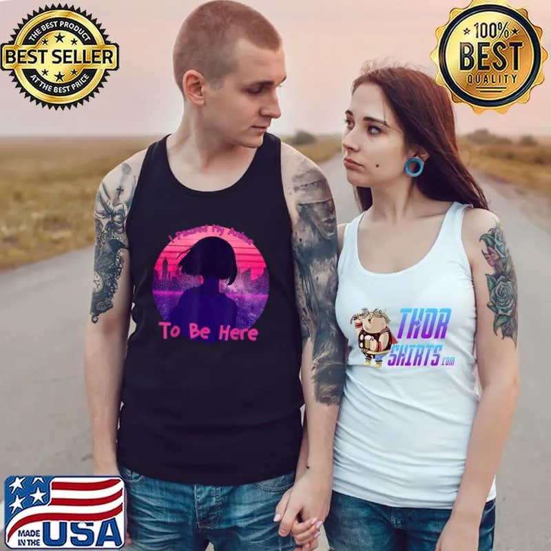 Awesome I Paused My Anime To Be Here -Purple AnimeI- T-Shirt Tank Top
