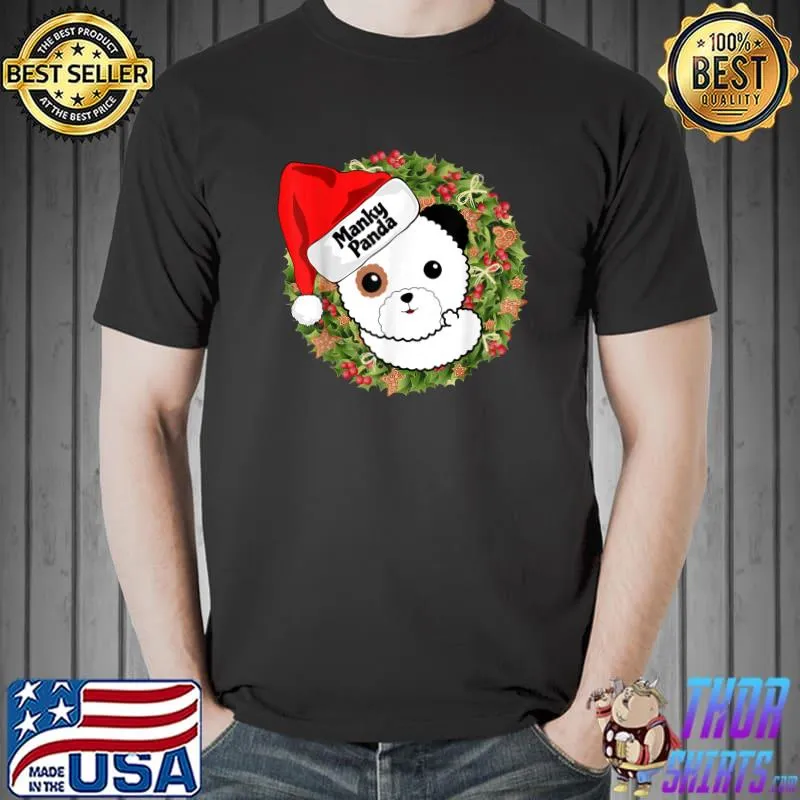 Awesome Manky Panda Christmas fun T-Shirt
