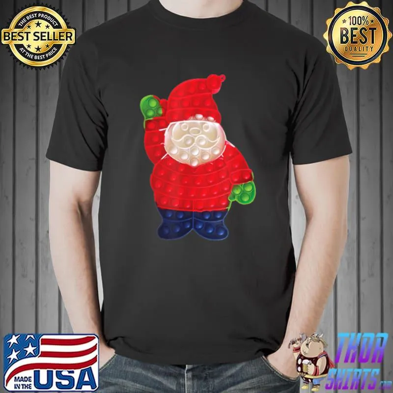 Awesome Pop Up Fidget Game Christmas Santa Claus for kids T-Shirt Unisex