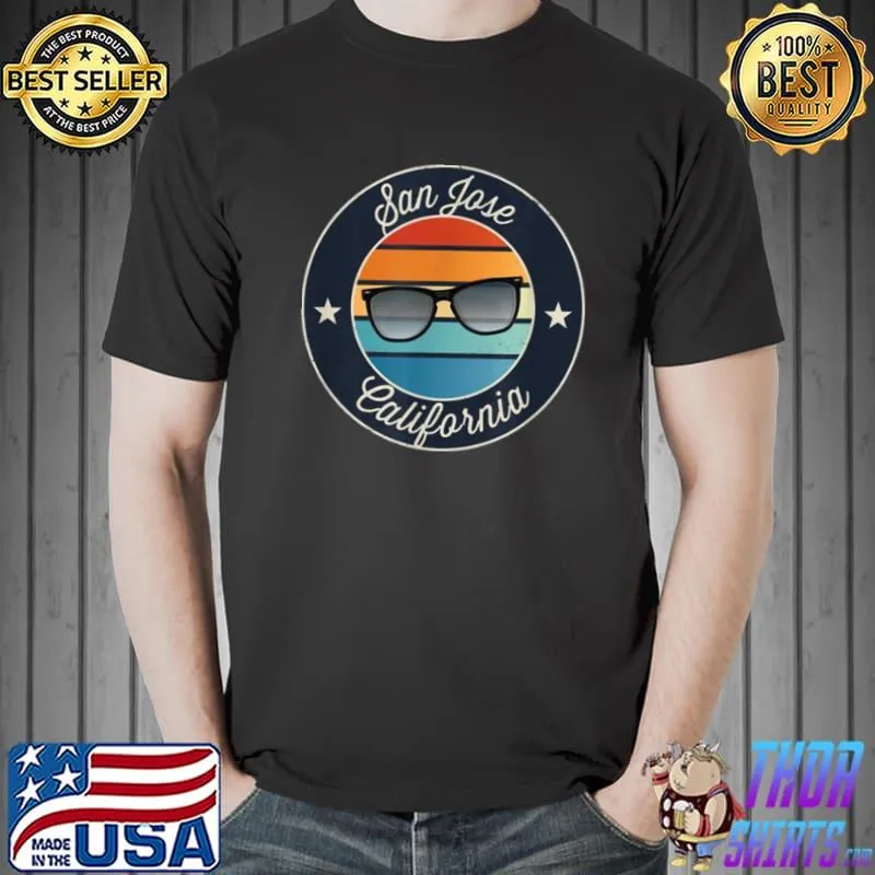 Awesome San Jose California CA Vacation Souvenir Sunglasses Sunset G Shirt Unisex