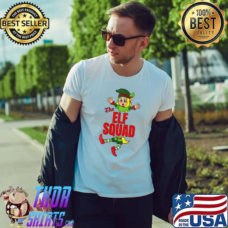 Awesome The Elf Squad Christmas Outfit Matching Group Family T-Shirt Unisex