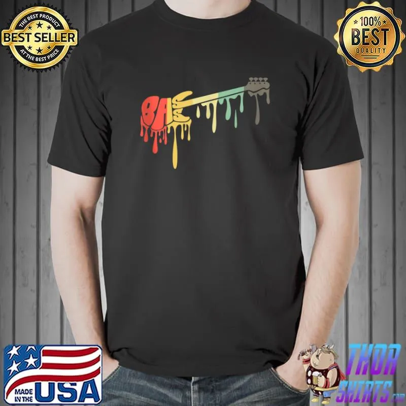 Bass Guitar Art For Guitarist Musician Bassist Player T-shirt