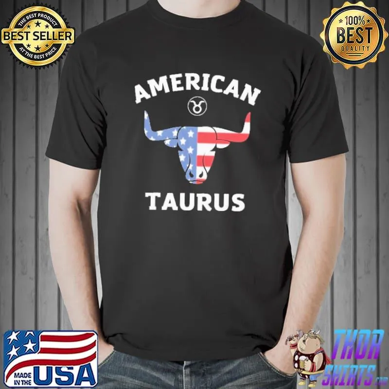Best American Taurus Flag Shirt Unisex