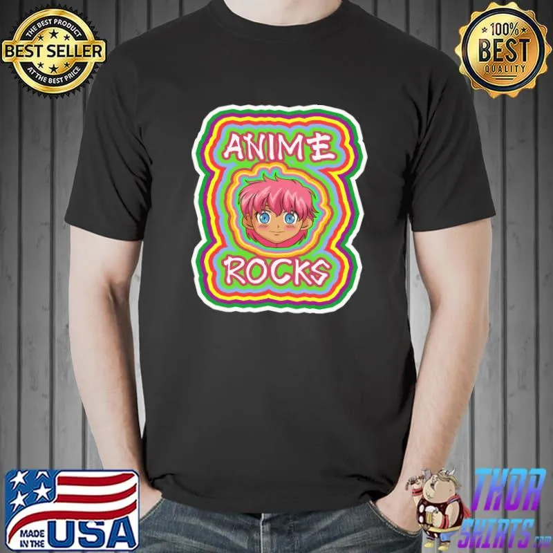 Best Anime Rocks Otaku Manga Kawaii Japanese Anime T-shirt