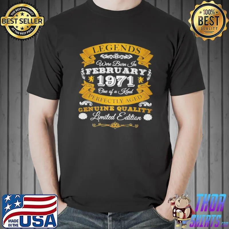 Best Birthday legends were born in february 1961 60 anniversary shirt