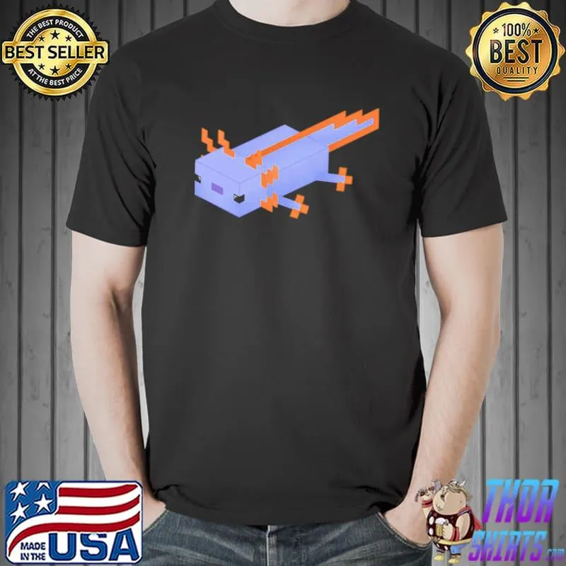 Best Blue Minecraft Axolotl Unisex T-Shirt