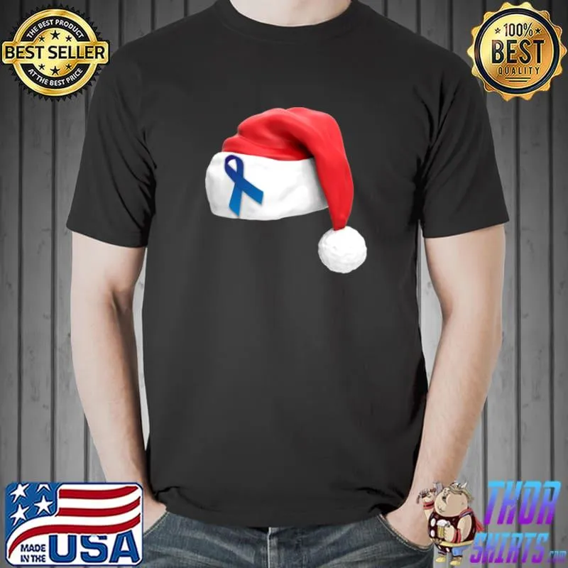 Best Christmas Santa Hat ALS Awareness T-Shirt Unisex