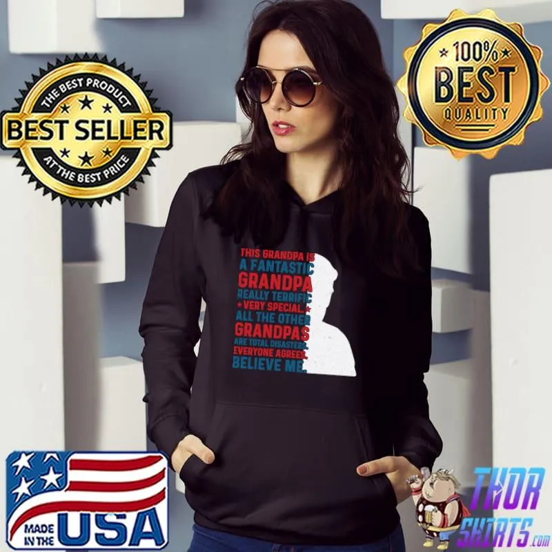 Best Funny Trump Shirt Fathers Day Maga Grandpa Trump Lover Long Sleeve T-Shirt