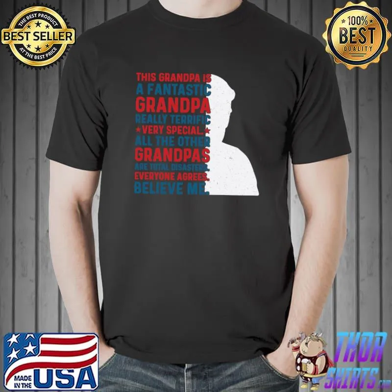 Best Funny Trump Shirt Fathers Day Maga Grandpa Trump Lover Long Sleeve T-Shirt Unisex