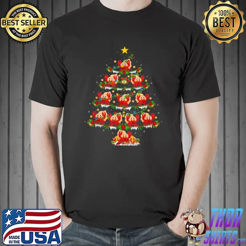 Best Hermit Crab Christmas Lighting Tree Cute Hermit Crab Lover T-Shirt Unisex