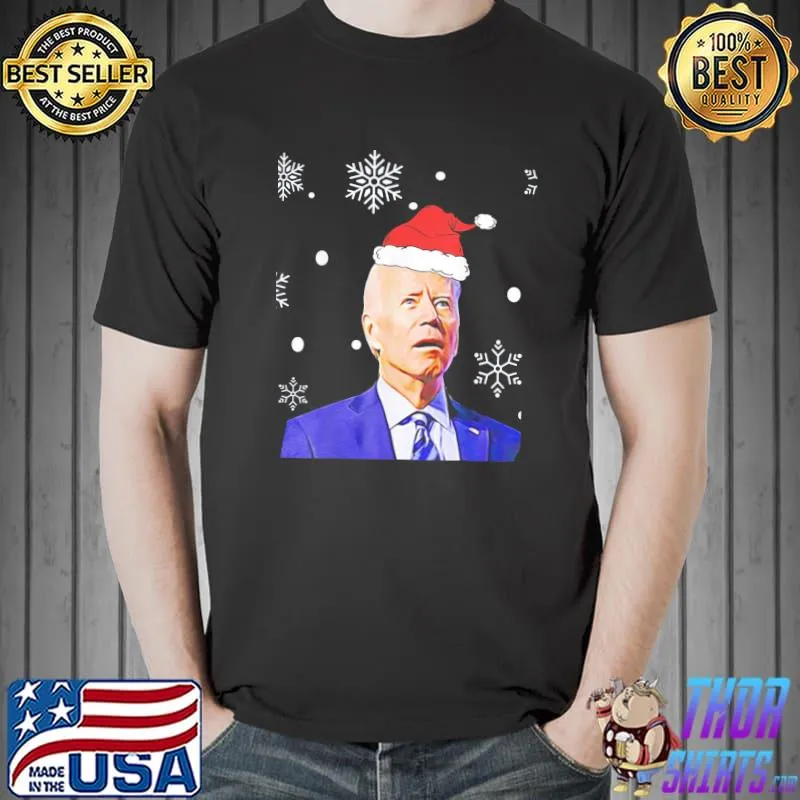 Best Let’s Go 2024 Brandon Christmas MAGA Santa hat T-Shirt