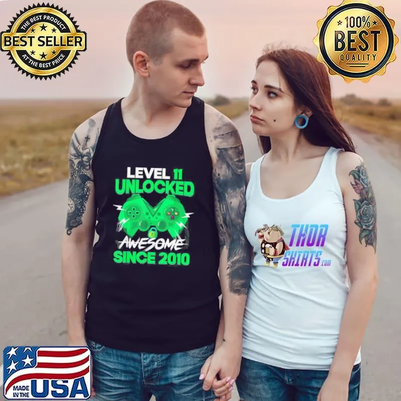 Best Level 11 Unlocked Awesome 2010 Game Shirt Tank Top