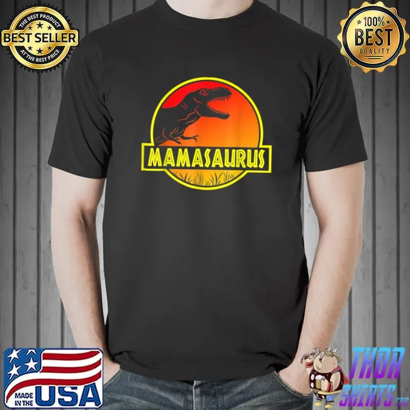 Best Mamasaurus T rex Dinosaurs Funny Mother's Family christmas T-Shirt