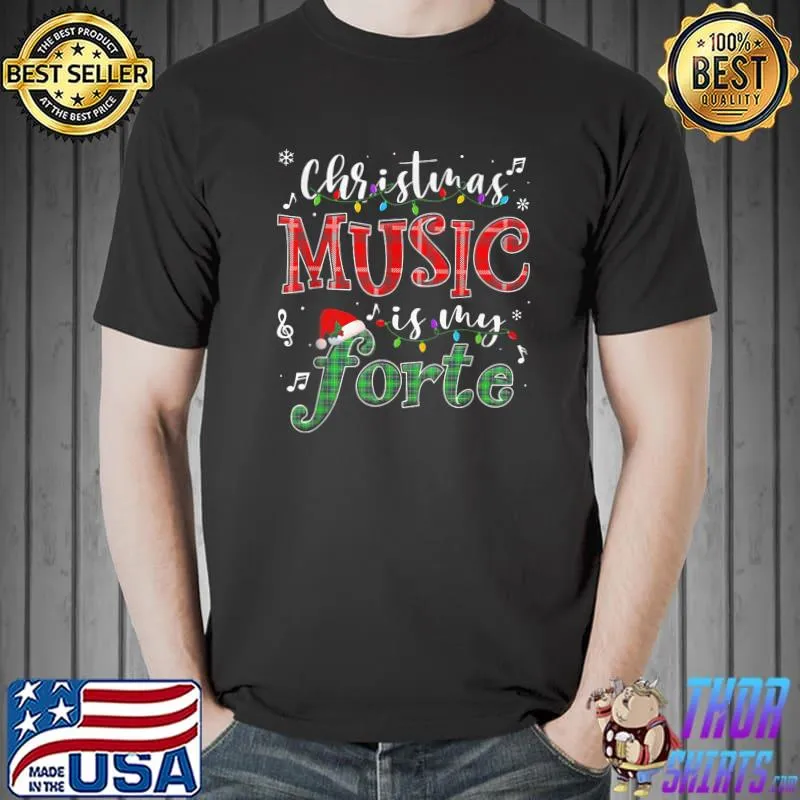 Best Music Christmas music is my forte Merry Christmas T-Shirt