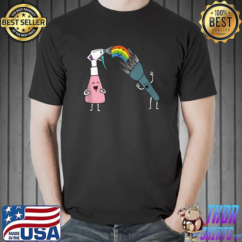 Best Rainbows Cute Rainbow Making Water Flashlight Vintage T-shirt