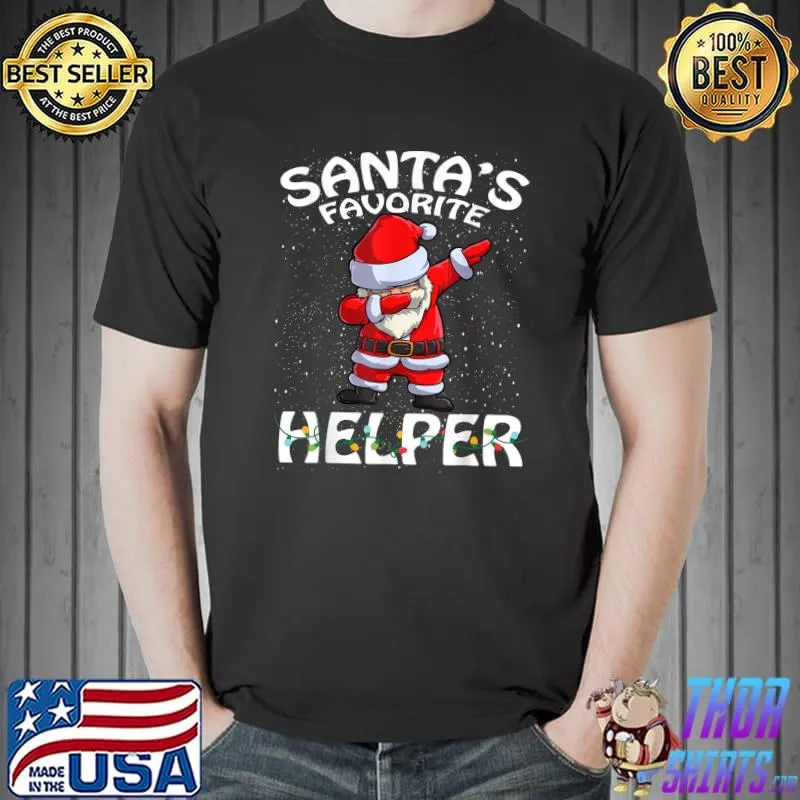 Best Santa's Favorite Helper Christmas T-Shirt Unisex