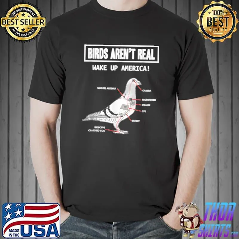 Birds Arent Real Make Up America Essential T-shirt