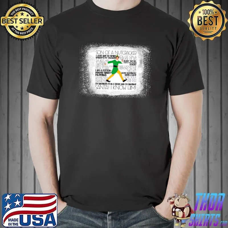 Bleached B.u.d.dy Christmas e.lf family funny saying pajama T- Unisex