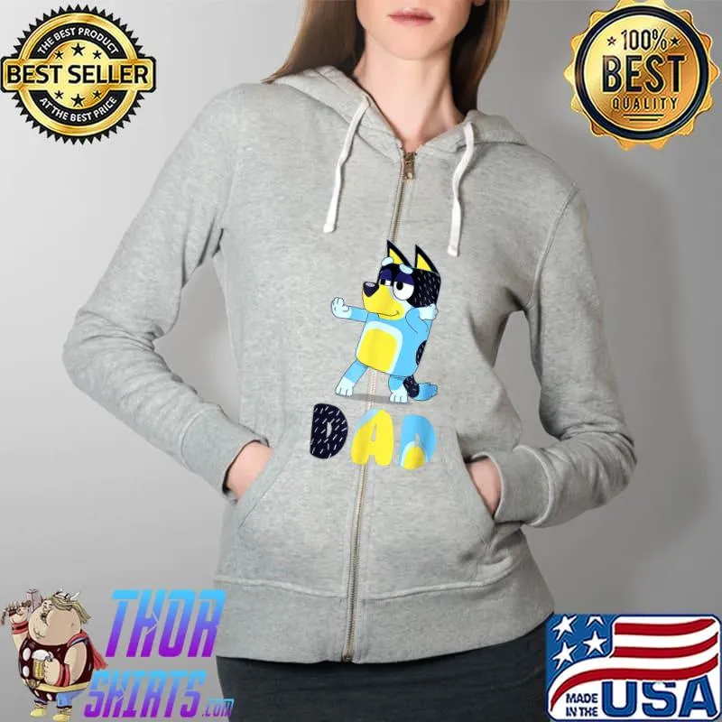 Blu^^Bluey^ey Dad Mom Family For My Life Gifts T-Shirt Full Zip Hooded