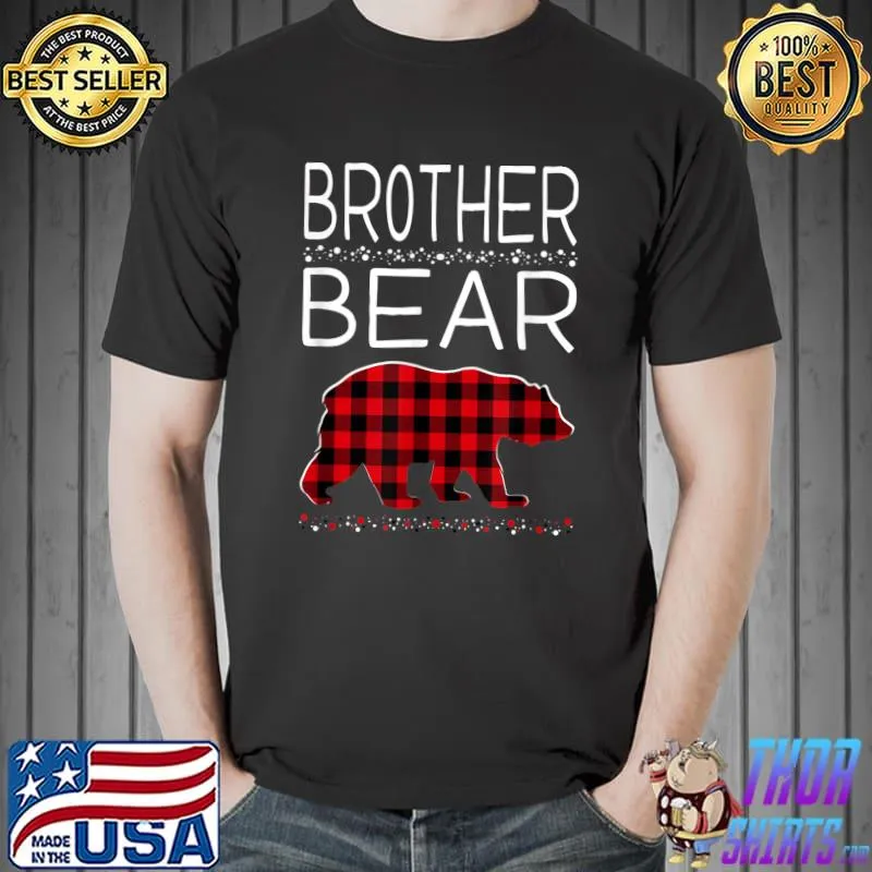 Brother Bear Christmas Pajamas Matching Family Plaid Boys T-Shirt Unisex