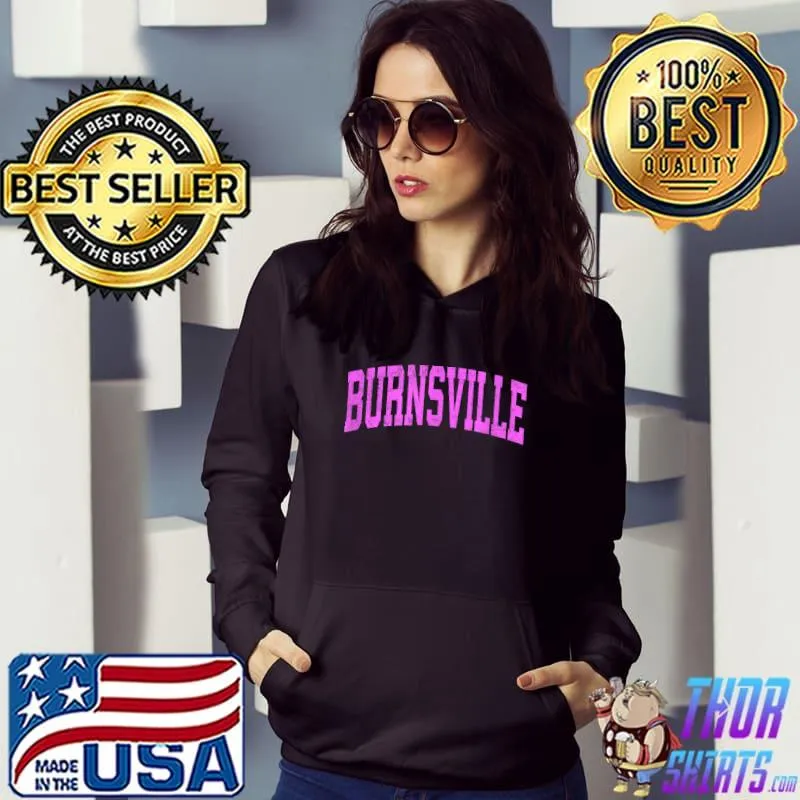 Burnsville Minnesota MN Vintage Athletic Sports Pink Design T-Shirt Hoodie