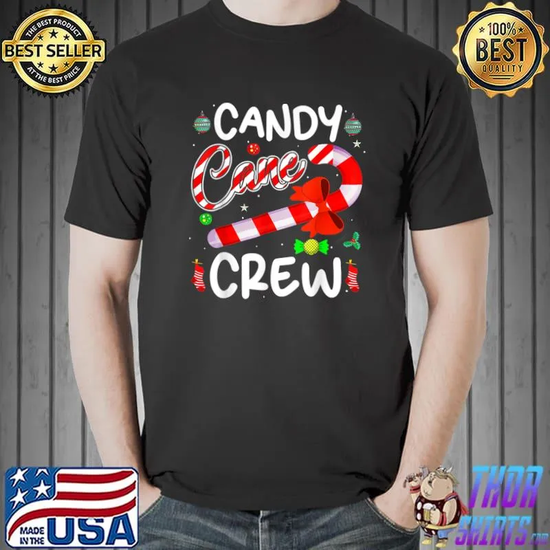 Candy Lover christmas Candy Cane Crew Funny X-mas holiday T-Shirt Unisex