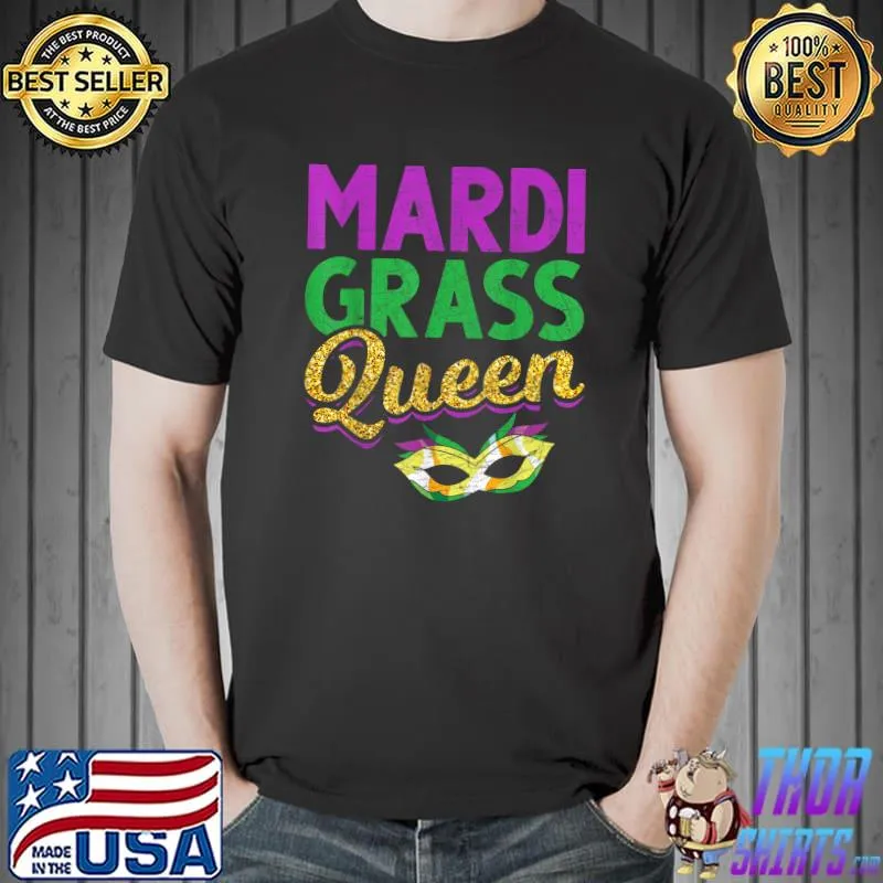 Carnival Celebration Queen Masquerade Costume Mardi Gras T-Shirt
