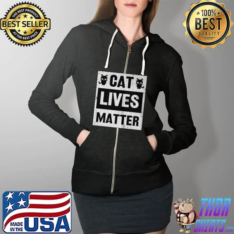 Cat lives matter owner Full Zip Hooded